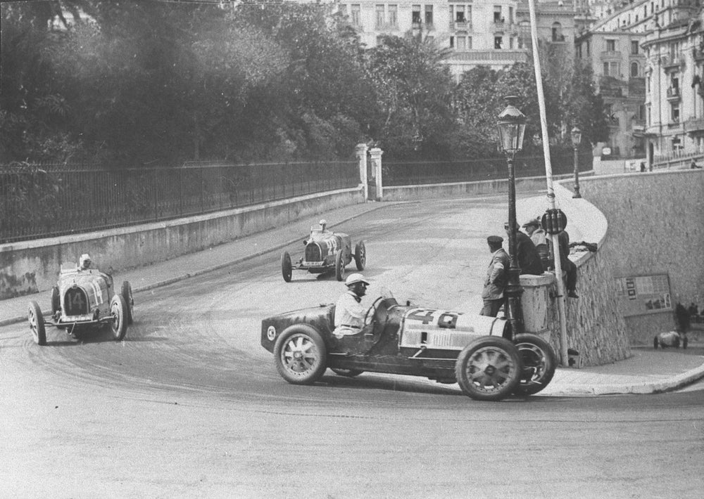 René Dreyfus's Bugatti, No. 22, at the 1930 Monaco Grand Prix