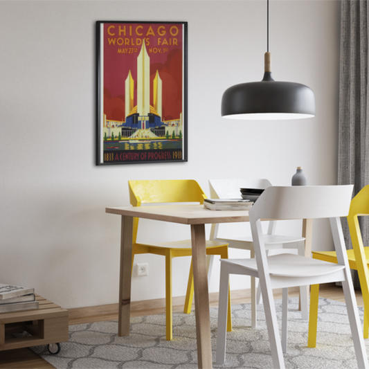 Chicago World's Fair Art Deco Poster, 1933