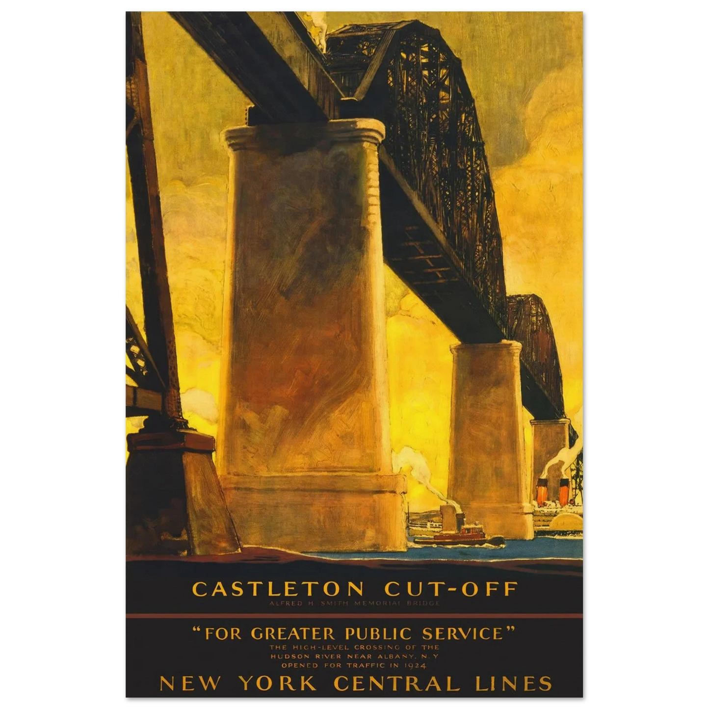 Castleton Cutoff Railroad Poster 12x18 Museum Quality Matte No Frame