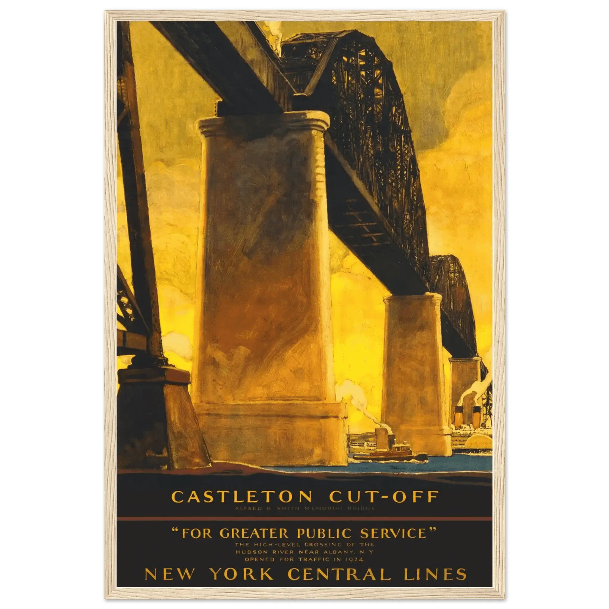 New York City Castleton Cutoff Railroad Poster