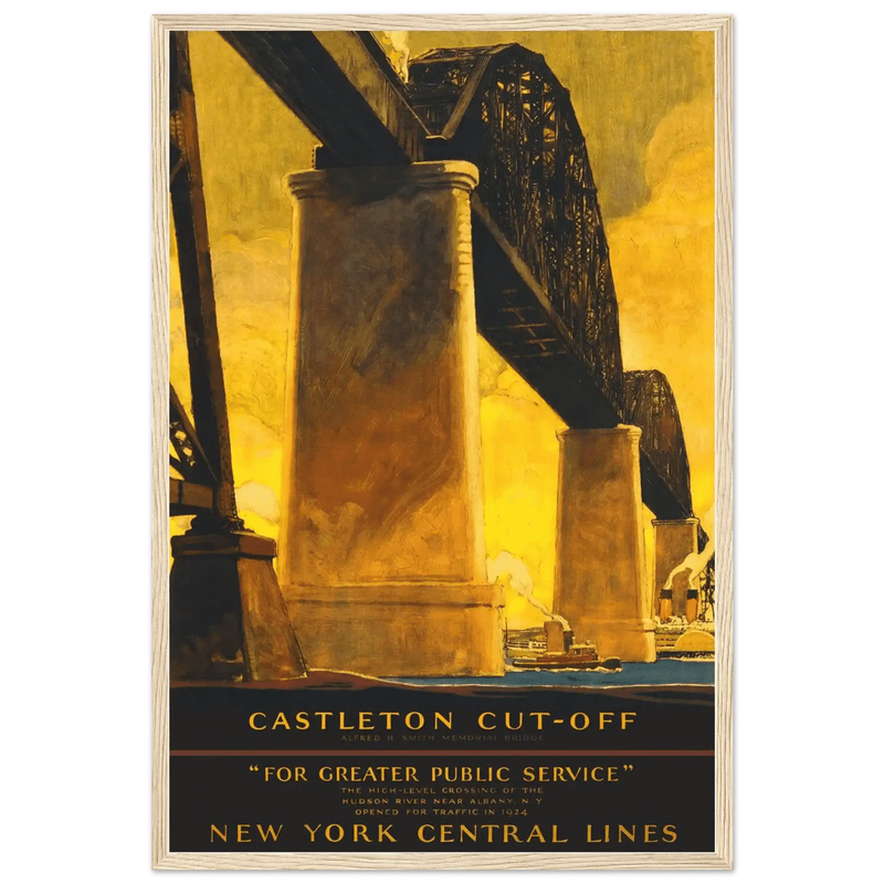 New York City Castleton Cutoff Railroad Poster