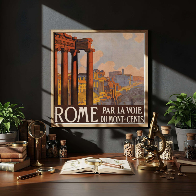 Classic Rome Travel Poster | Italy Art Print