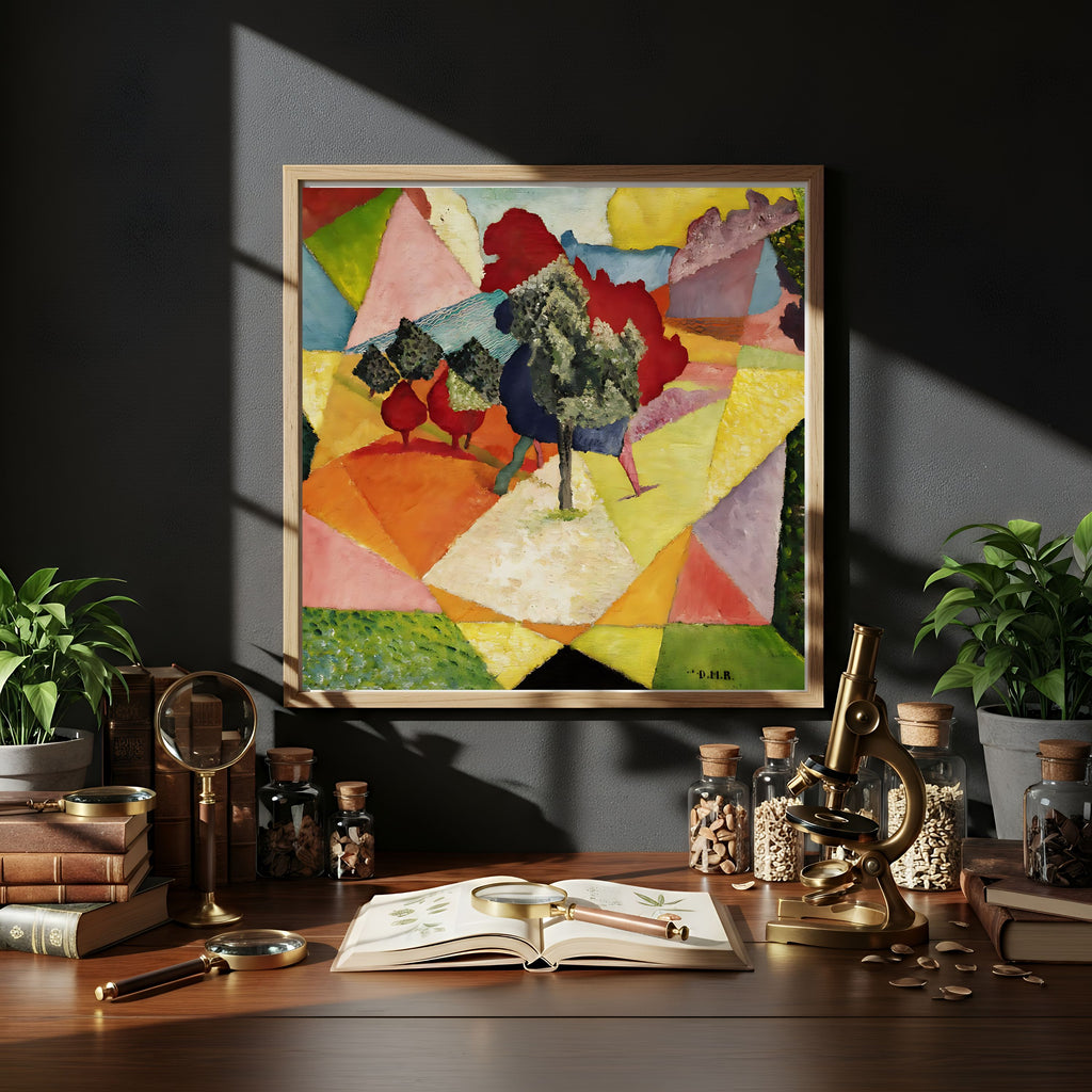 Rivera Cubist Landscape, 1912 by The Poster Archive