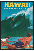 Hawaiian Surf Travel Poster, 1950s by The Poster Archive