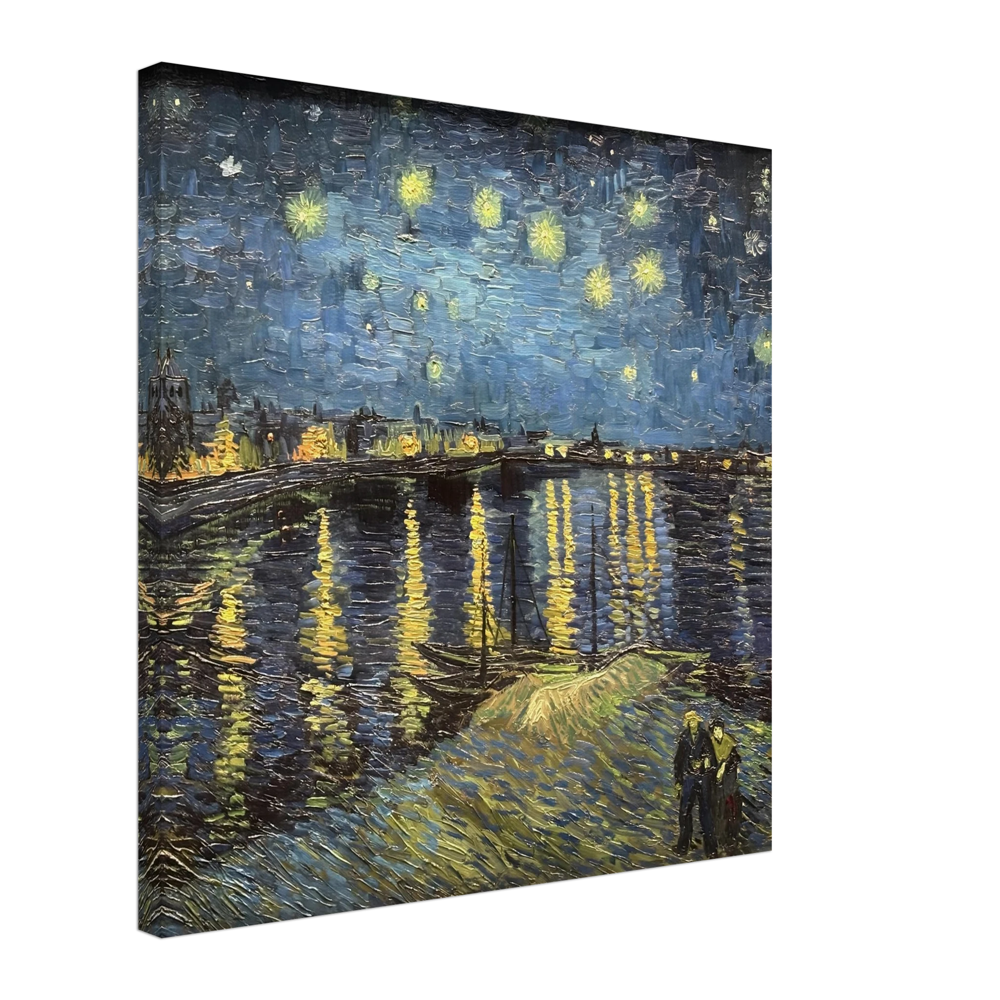 Van Gogh Starry Night Over the Rhone, 1888 60x60 cm 24x24″ Canvas Thick