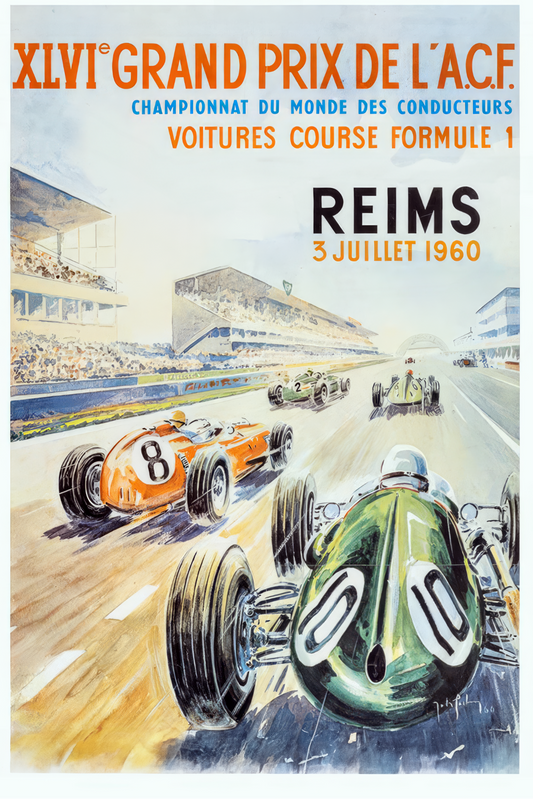 French Grand Prix Poster, 1960
