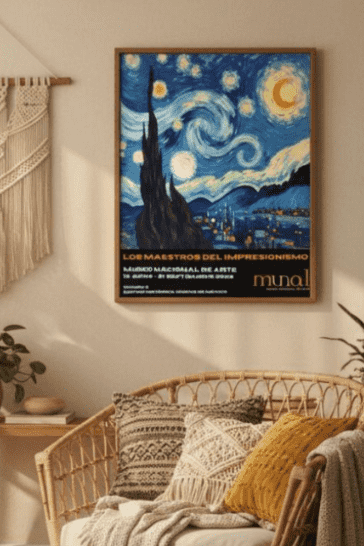 Mexico City Impressionism Exhibition Poster