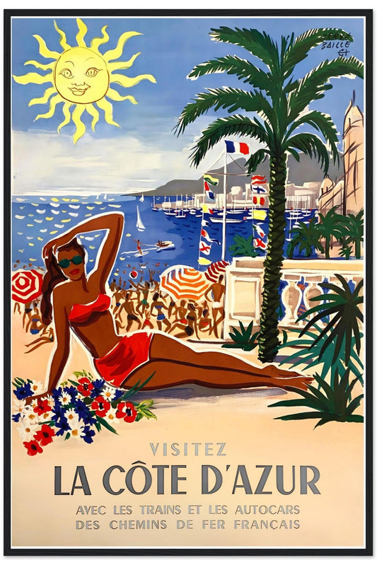 French Riviera Travel Poster