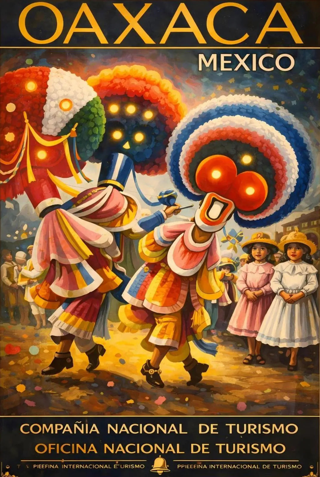 Oaxaca Tourism Celebration Poster by The Poster Archive