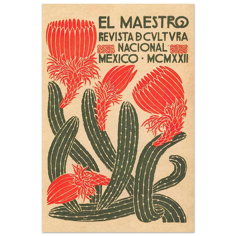 El Maestro #1 Mexican Advertising Poster in Beige, 1922 by The Poster Archive