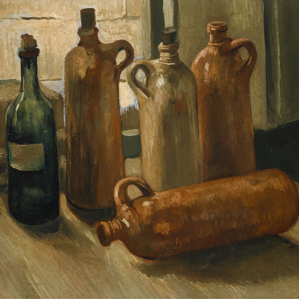 Van Gogh Still Life with Bottles Canvas Wall Art