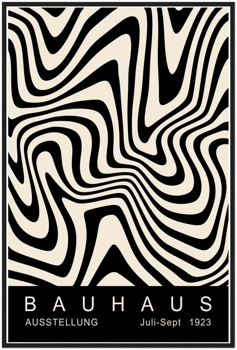 Bauhaus-style Gallery Exhibition Poster