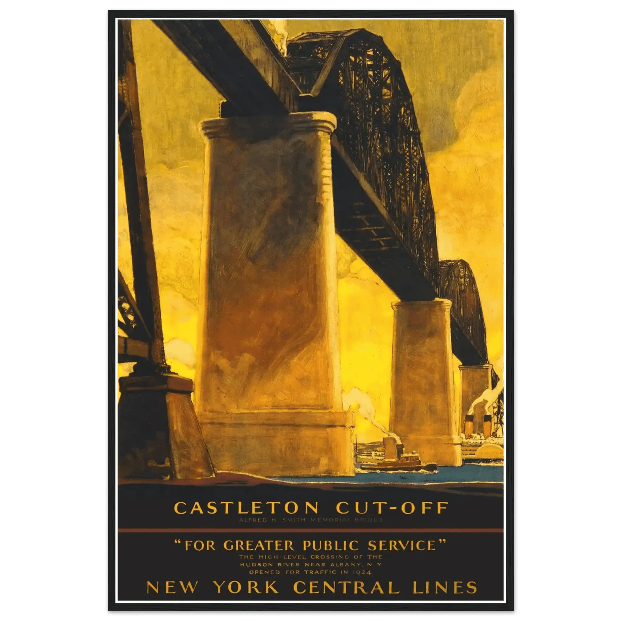 New York City Castleton Cutoff Railroad Poster