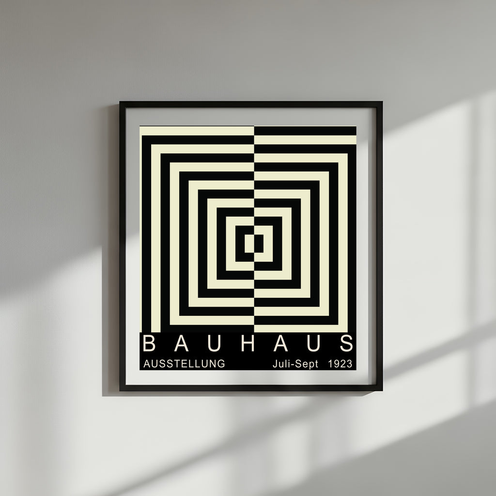 Bauhaus-style Bullseye Print