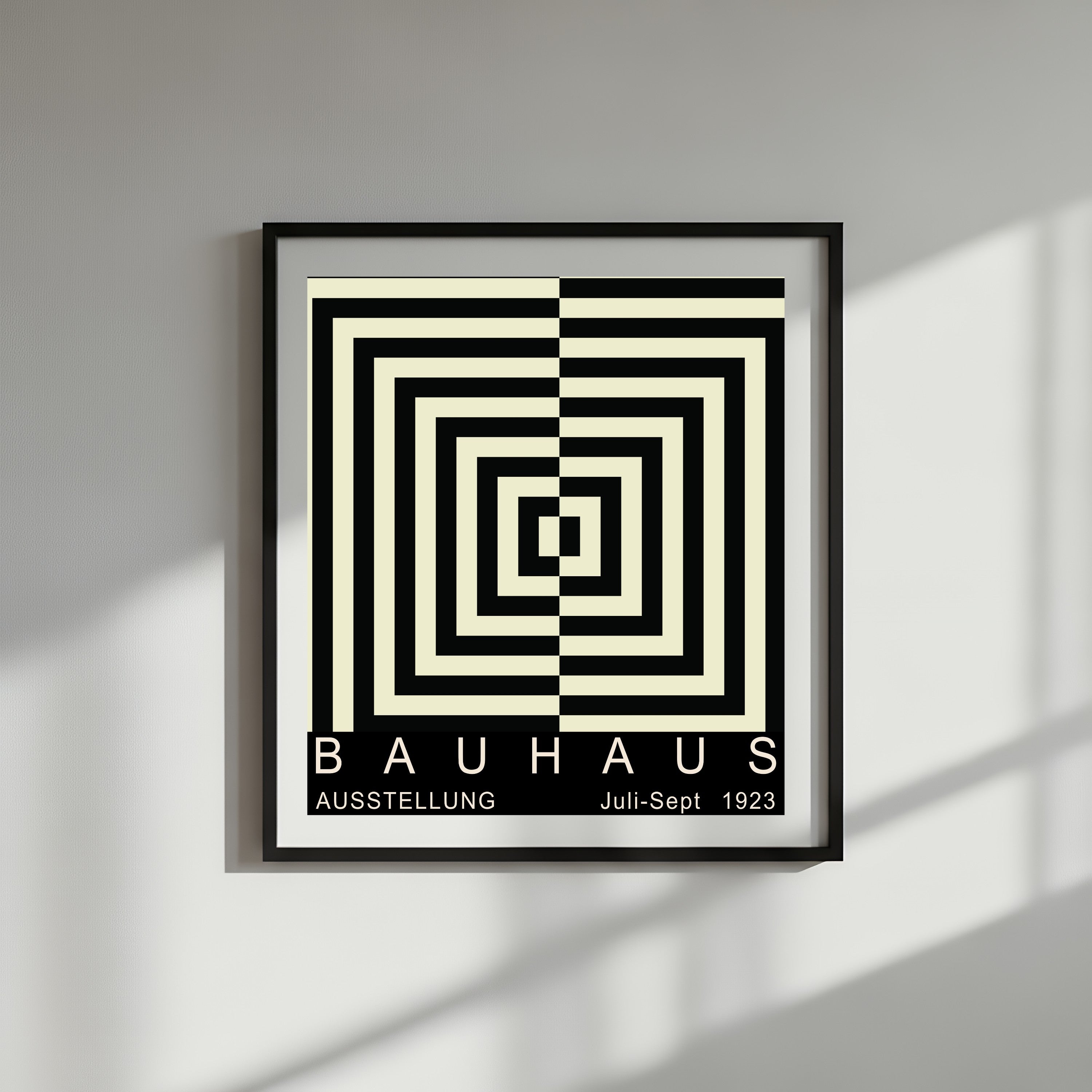 Bauhaus-style Bullseye Print