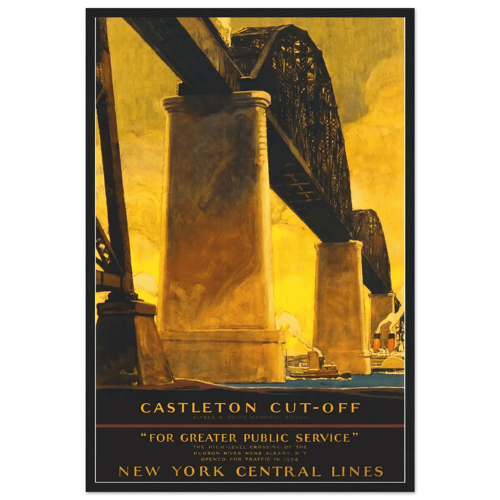New York City Castleton Cutoff Railroad Poster
