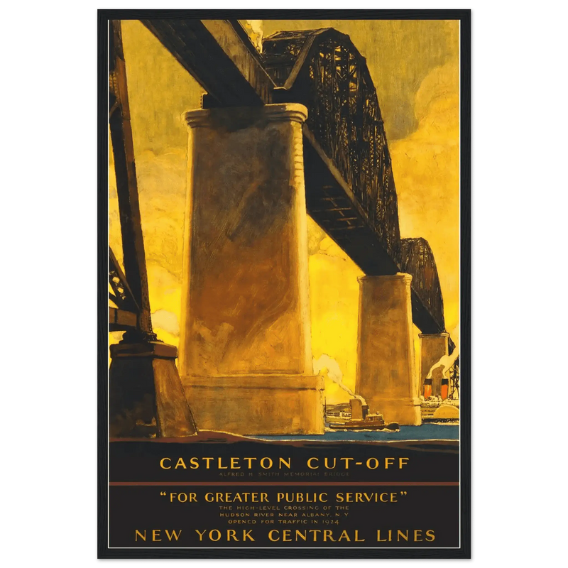 New York City Castleton Cutoff Railroad Poster