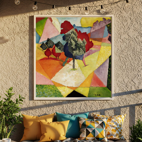Rivera Cubist Landscape, 1912 by The Poster Archive
