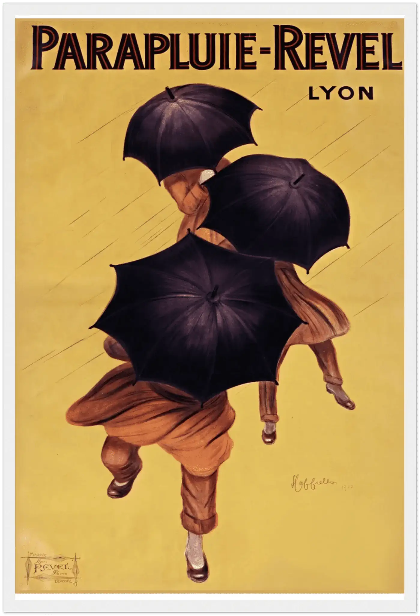 Parapluie-Revel — Classic French Umbrella Advertising Poster, 1922