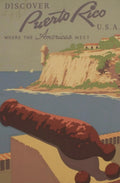 Discover Puerto Rico Travel Poster, 1930s