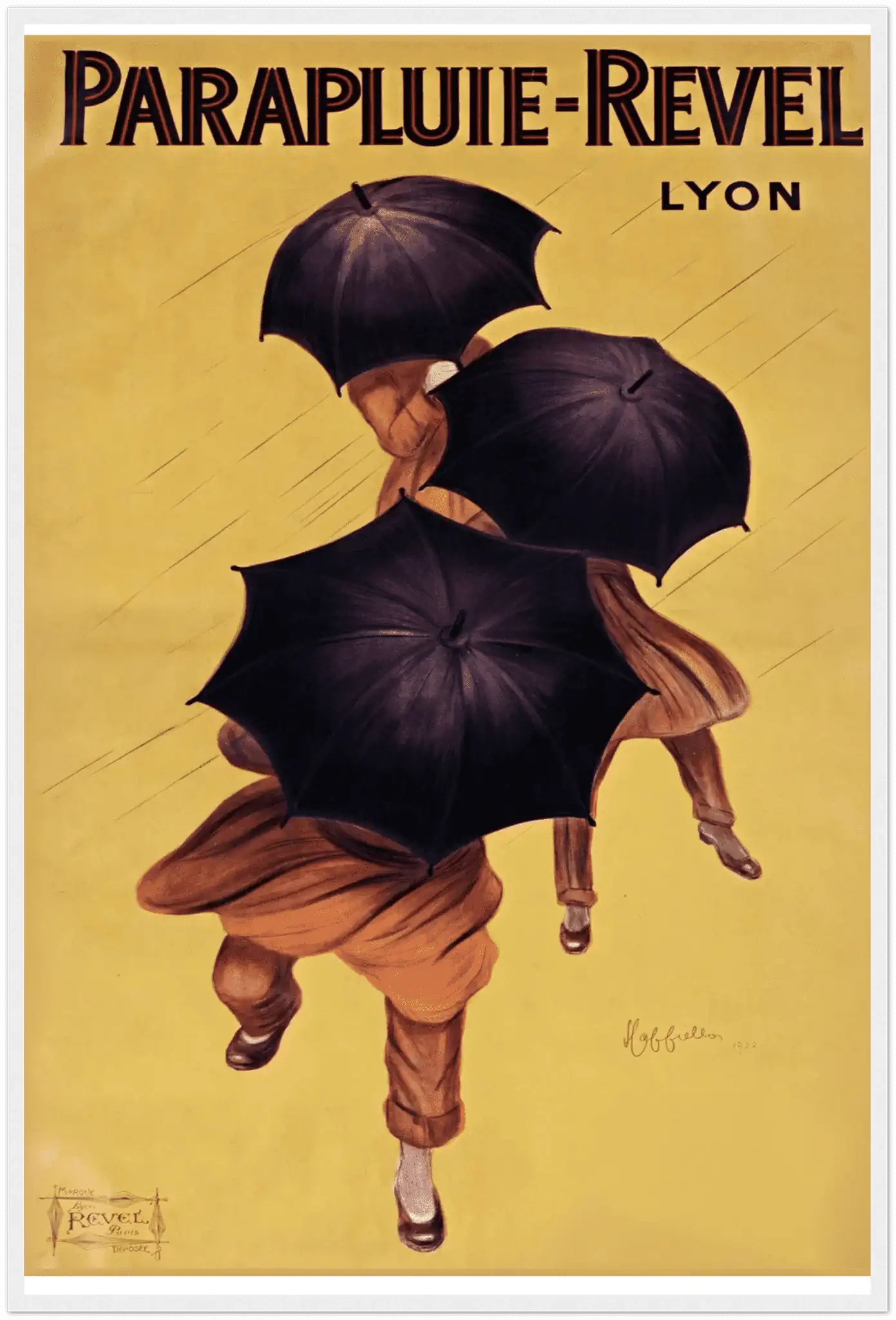 Parapluie-Revel — Classic French Umbrella Advertising Poster, 1922