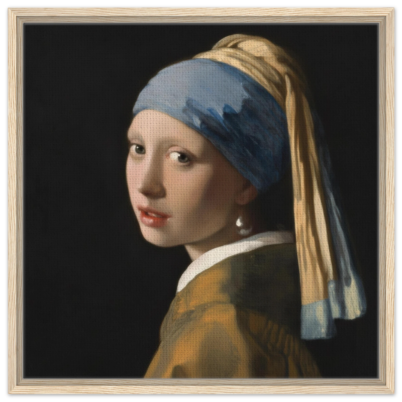 Vermeer Girl with a Pearl Earring, 1665 - Square Print by The Poster Archive