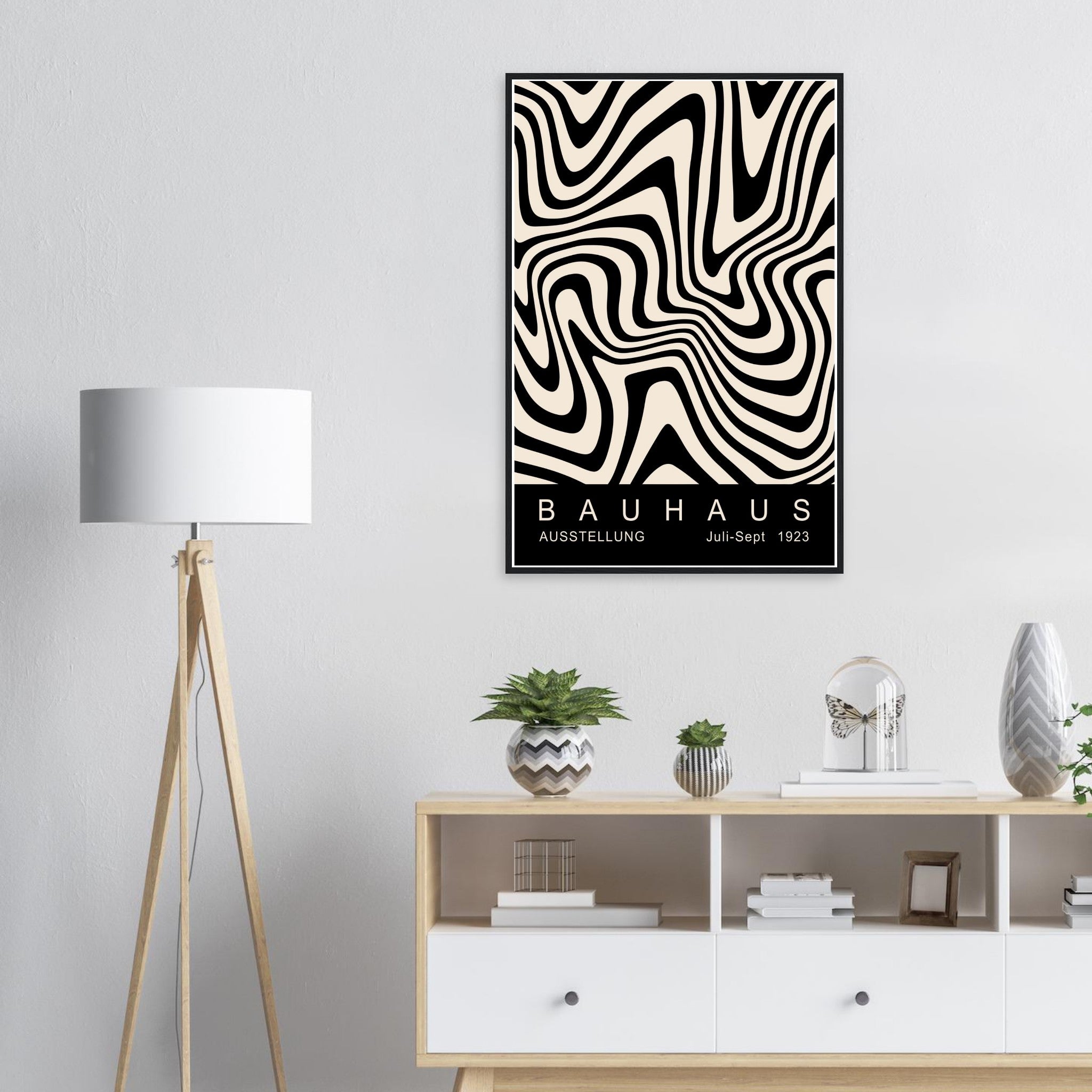 Bauhaus-style Gallery Exhibition Poster