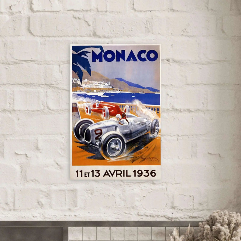 Monaco Grand Prix Poster, 1936