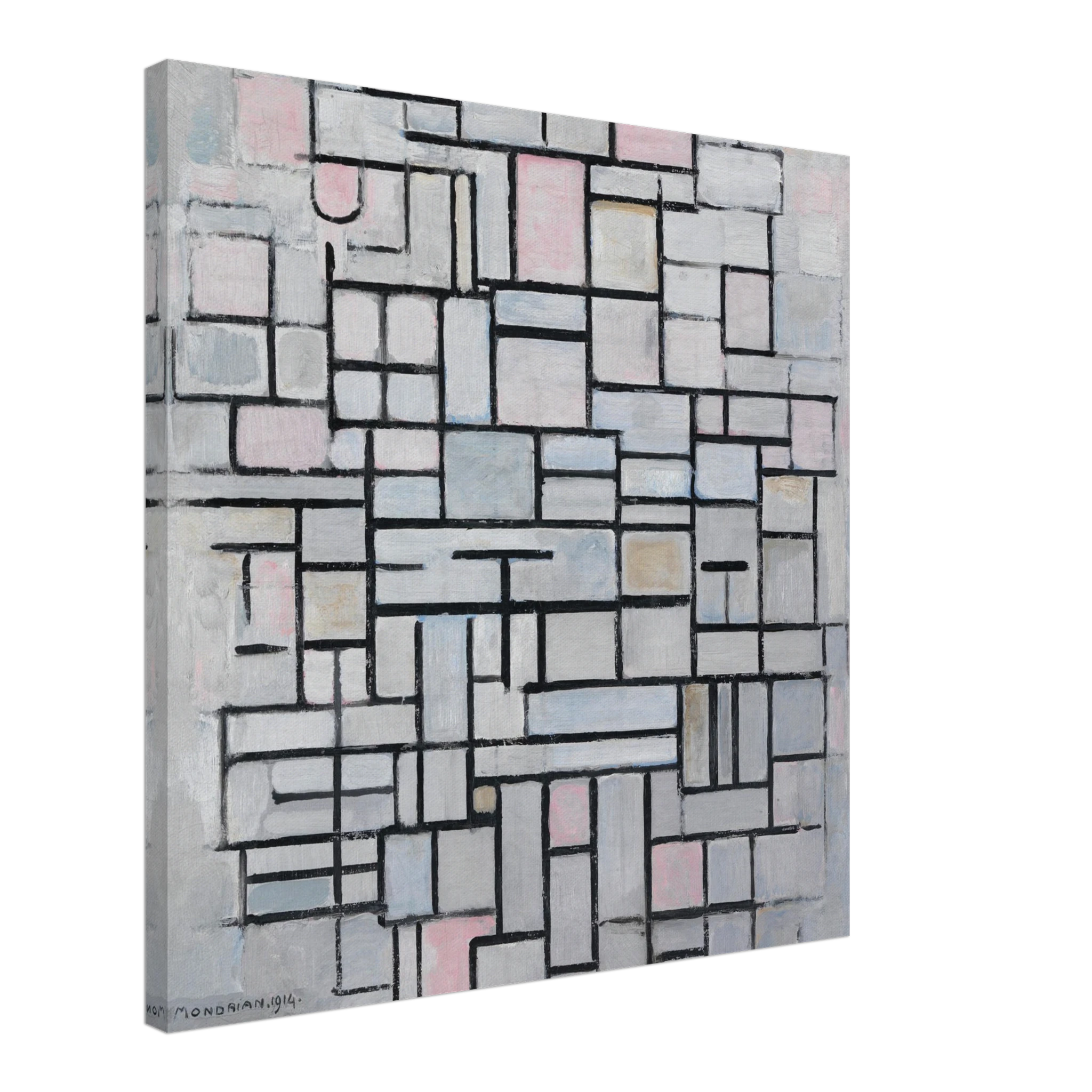 Piet Mondrian - Composition n° IV, 1914 60x60 cm 24x24″ Canvas Slim