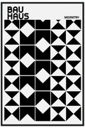 Bauhaus Style B+W Geometric Poster No. 1