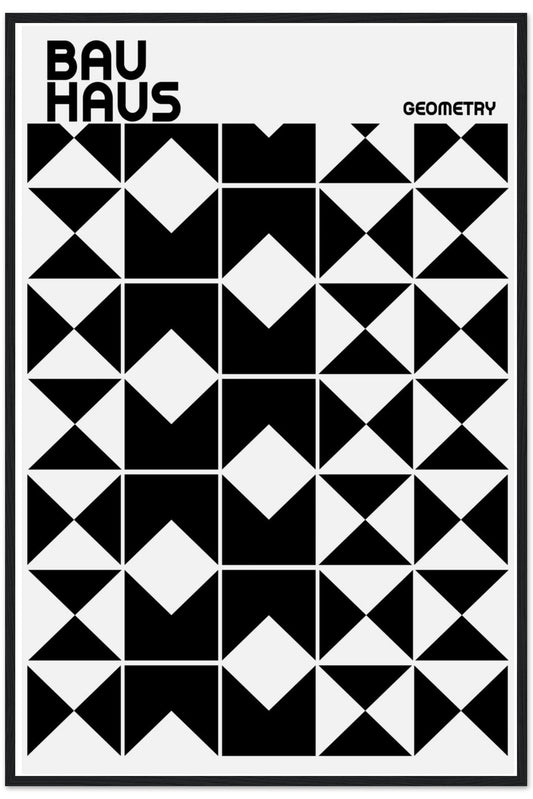 Bauhaus B+W Geometric Poster No. 1