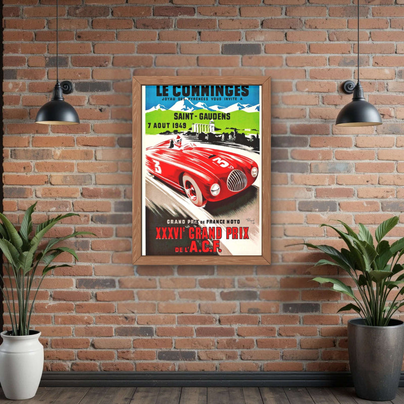 Grand Prix Saint-Germain Racing Poster, 1949