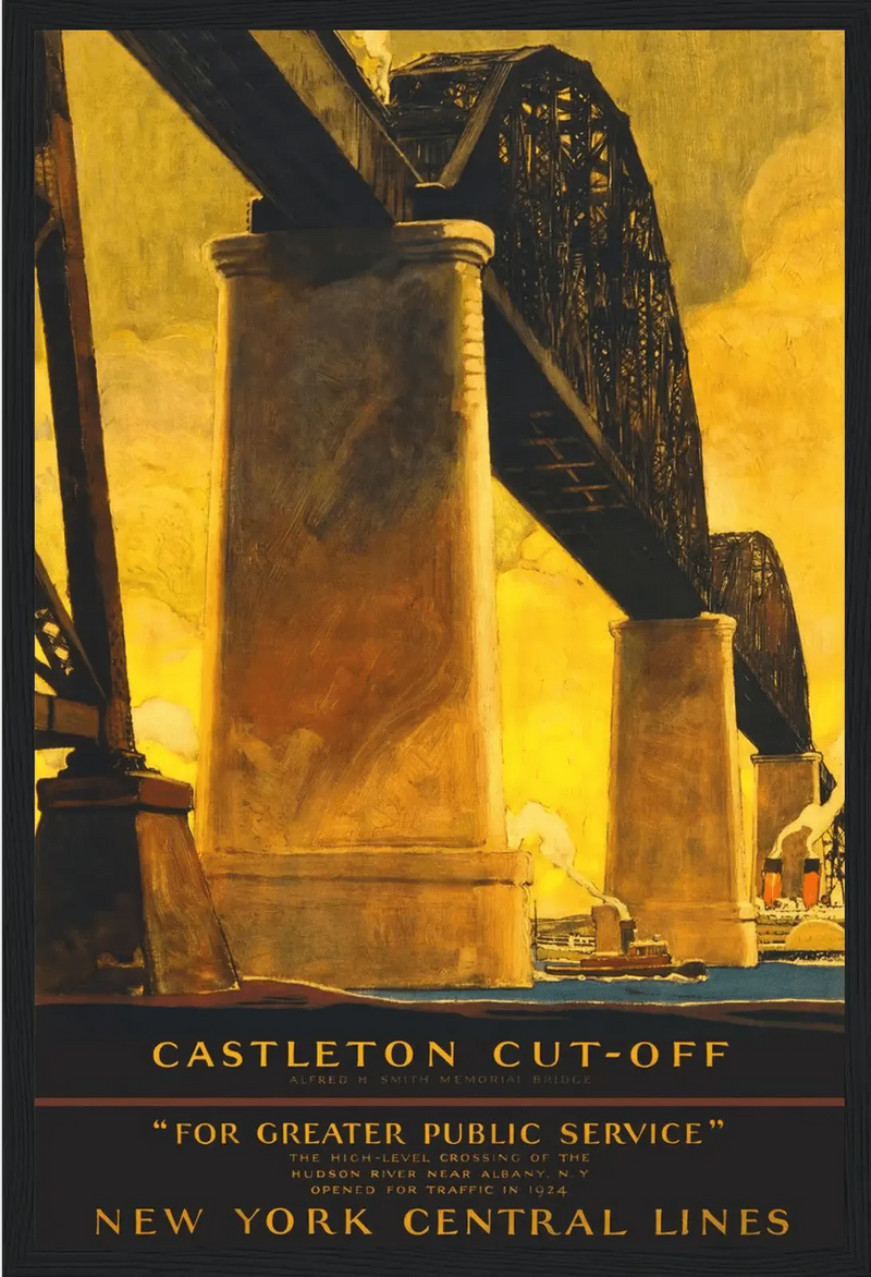 New York City Castleton Cutoff Railroad Poster by The Poster Archive