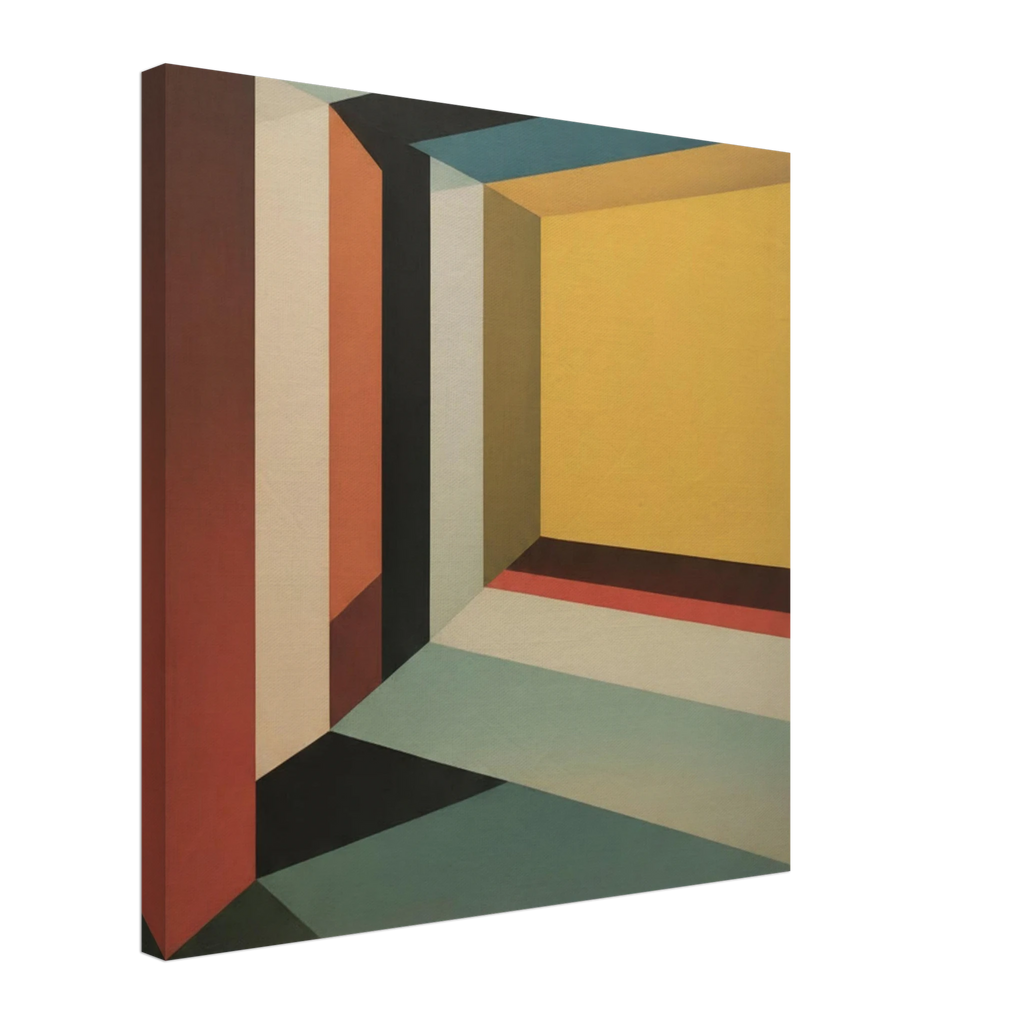 Mirrors, Doors, and Shadows Abstract 60x60 cm 24x24″ Canvas Thick