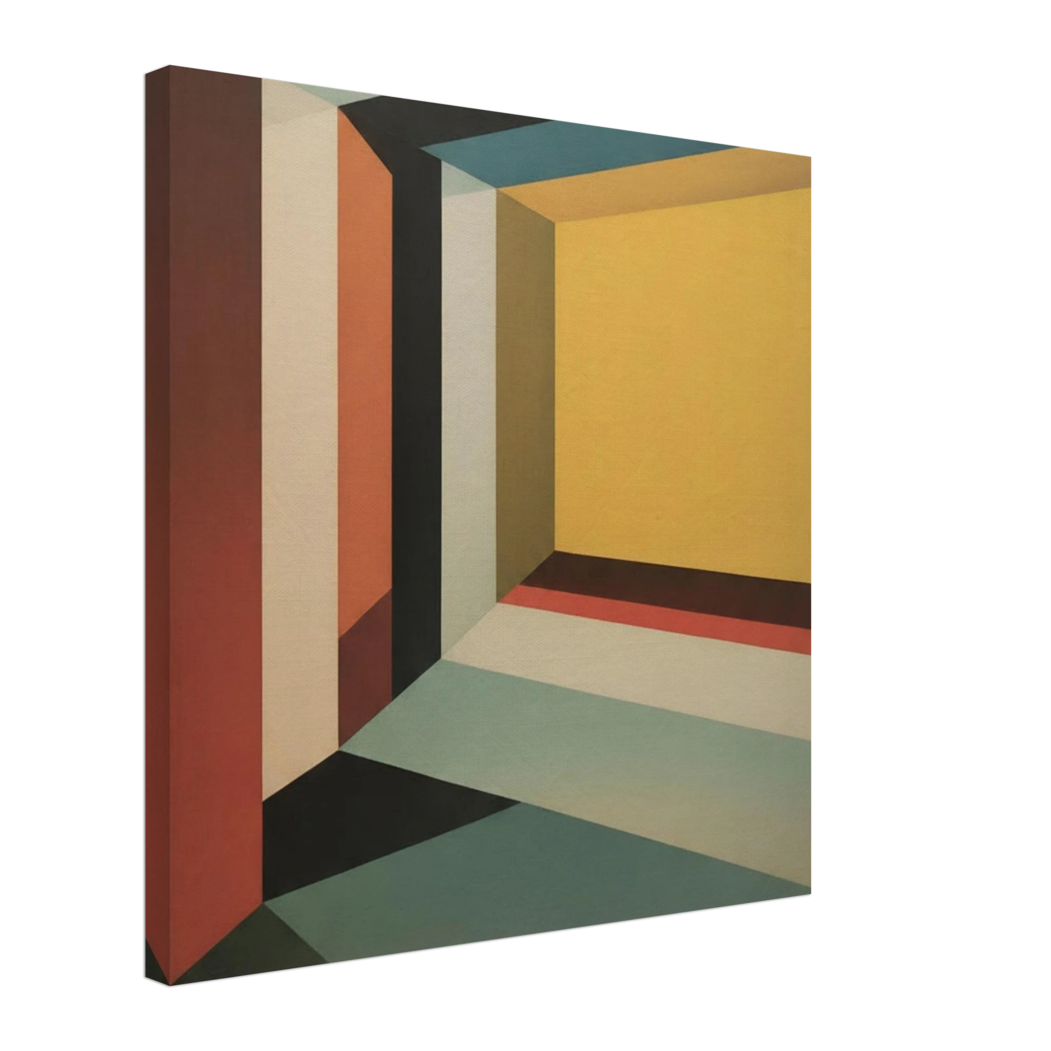 Mirrors, Doors, and Shadows Abstract 60x60 cm 24x24″ Canvas Thick