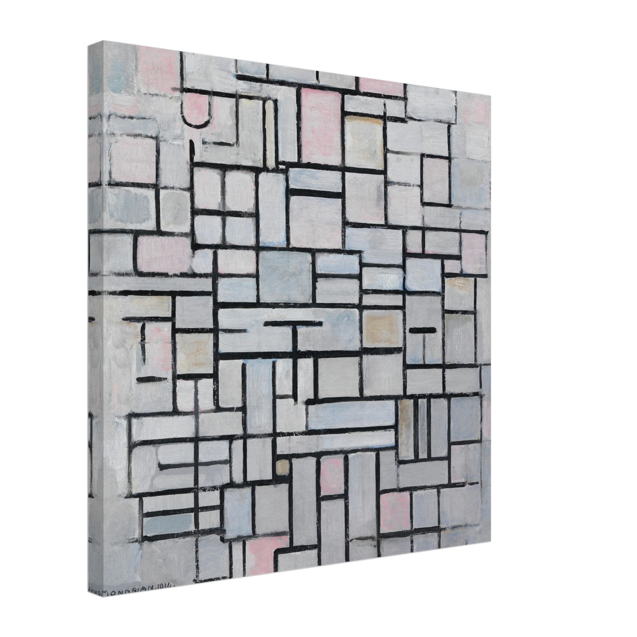 Piet Mondrian - Composition n° IV, 1914 50x50 cm 20x20″ Canvas Slim
