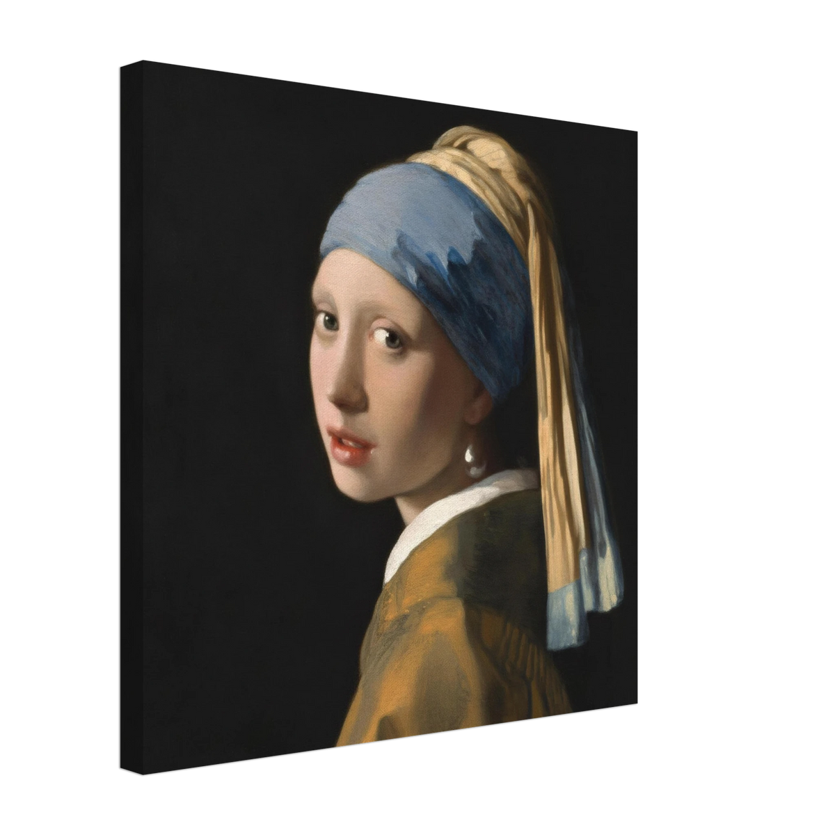 Vermeer Girl with a Pearl Earring, 1665 - Square Print by The Poster Archive