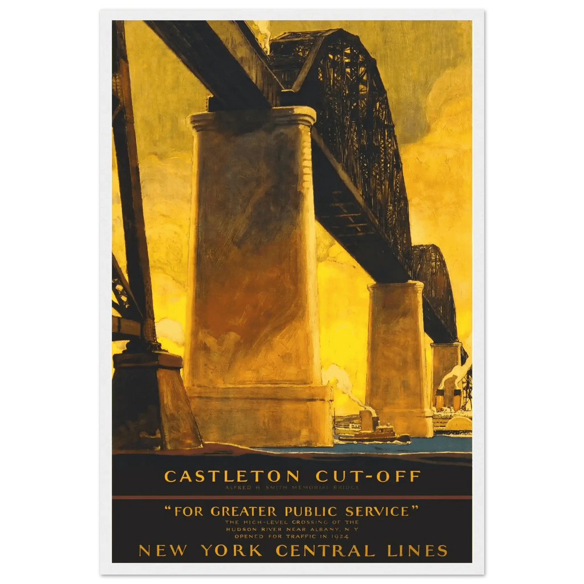 New York City Castleton Cutoff Railroad Poster
