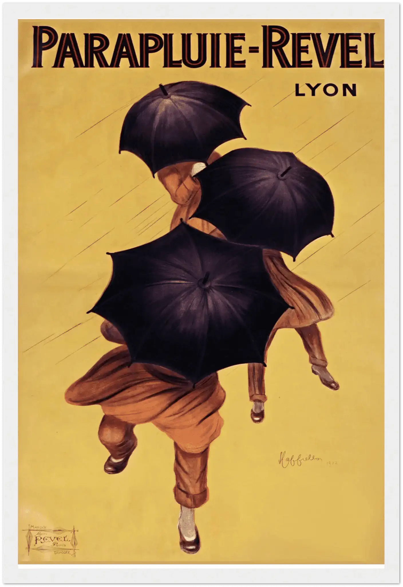 Parapluie-Revel — Classic French Umbrella Advertising Poster, 1922