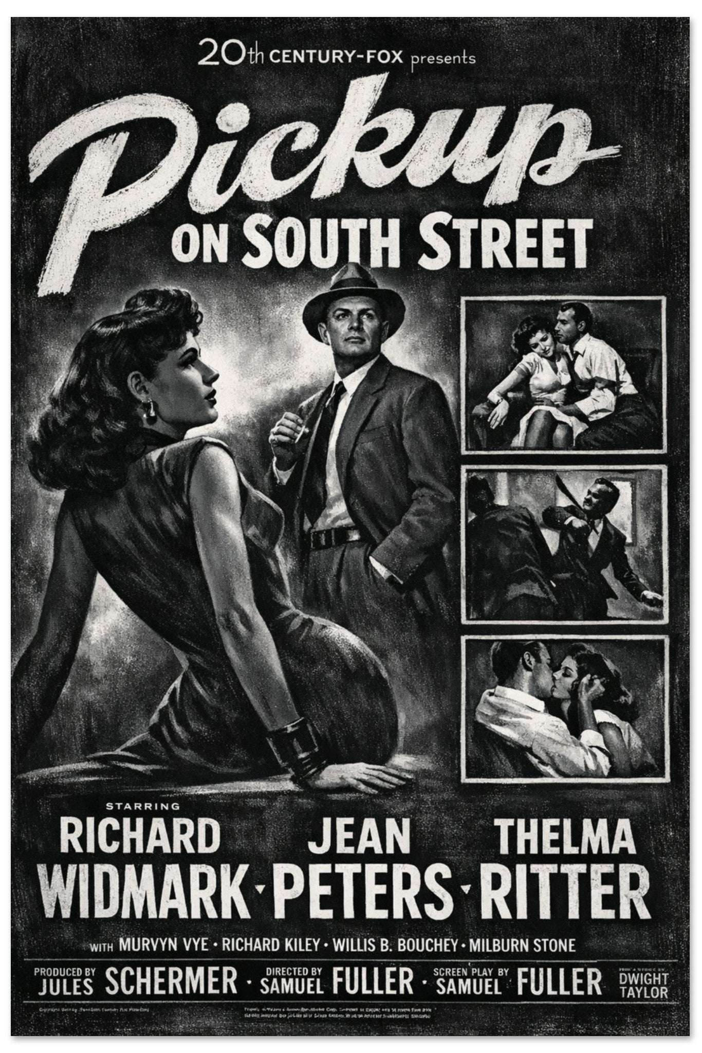 Vintage Film Noir Movie Poster, 1940s