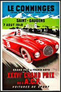 Grand Prix Saint-Germain Racing Poster, 1949
