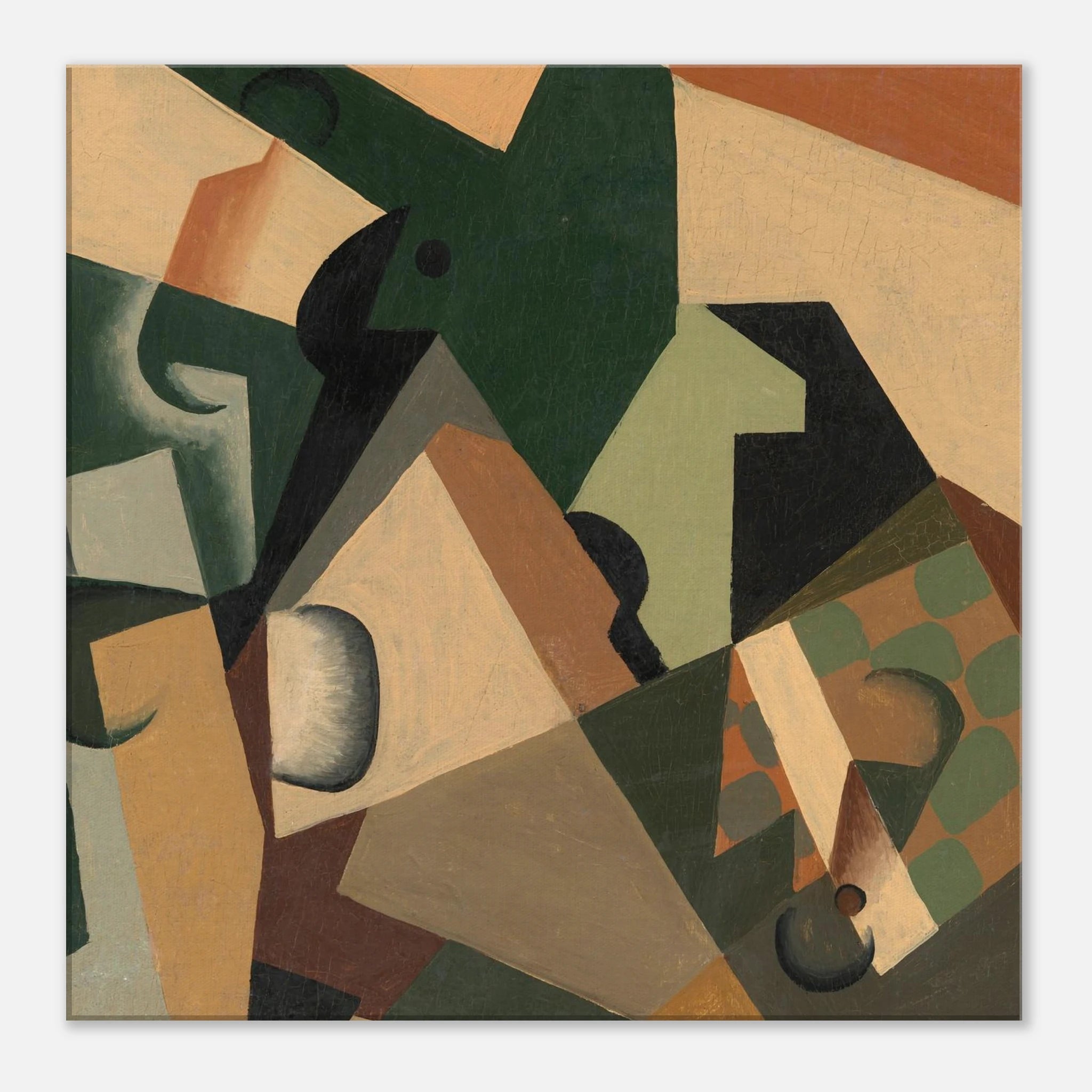 Juan Gris Glass and Checkerboard, 1917 60x60 cm 24x24″ Canvas Slim