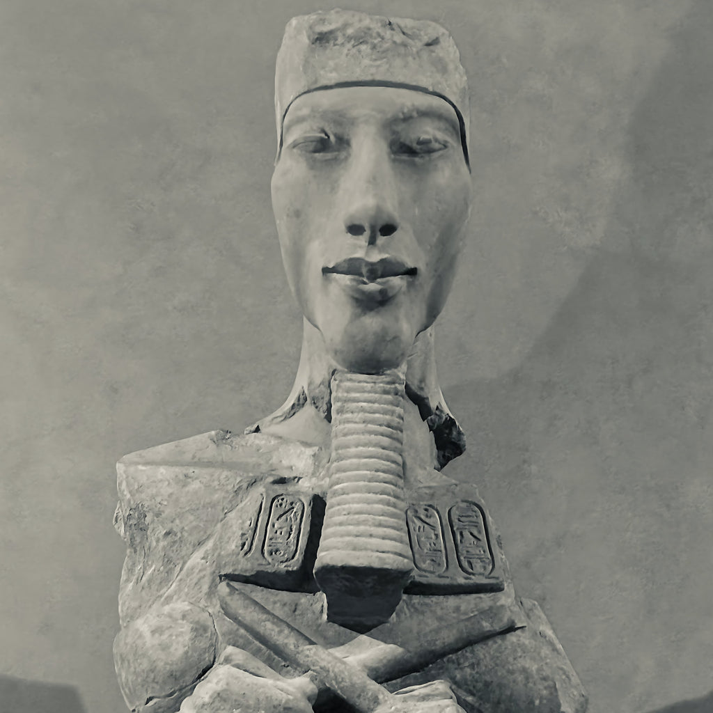 The bust of Pharaoh Akhenaten c.1353 BCE