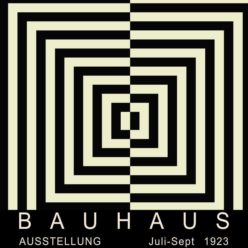 Bauhaus-style Bullseye Print