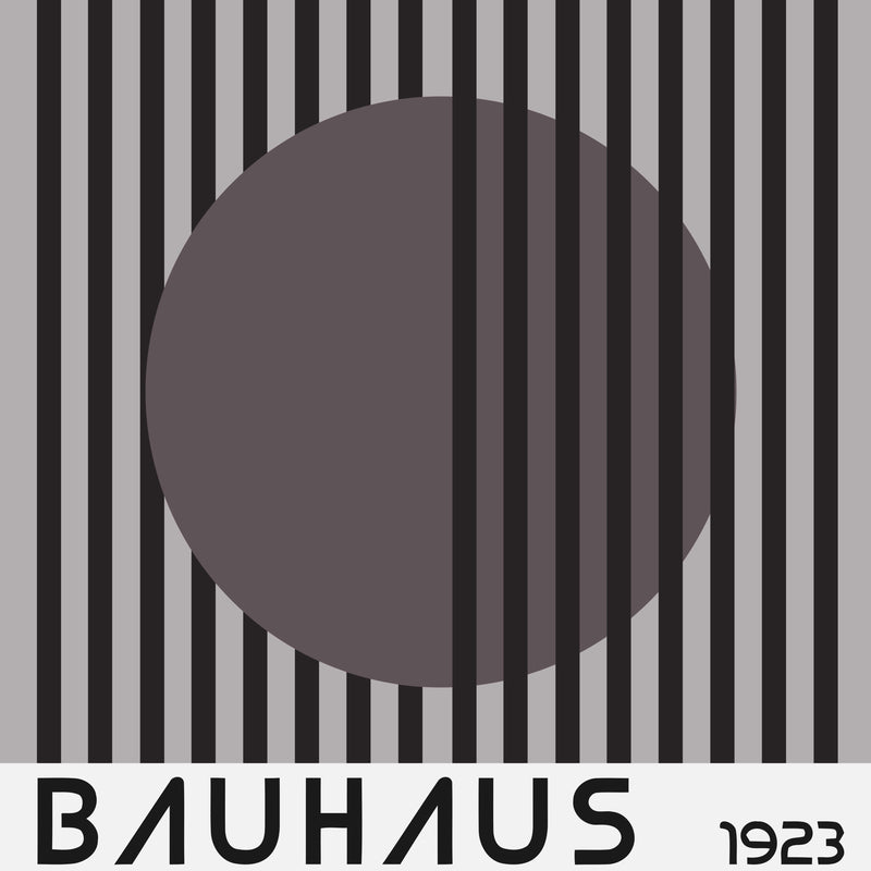 Bauhaus style Moon Print