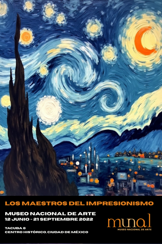 Mexico City Impressionism Exhibition Poster