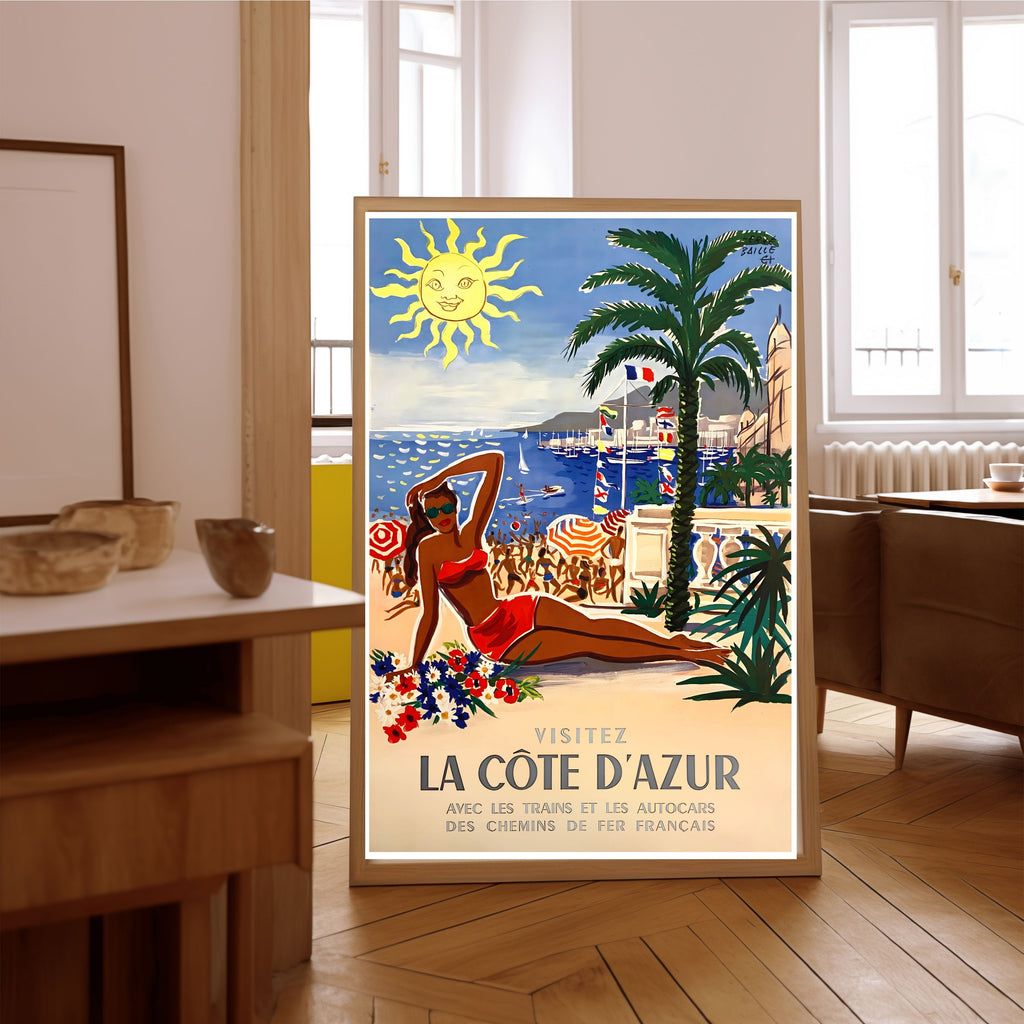 French Riviera Travel Poster, 1960s
