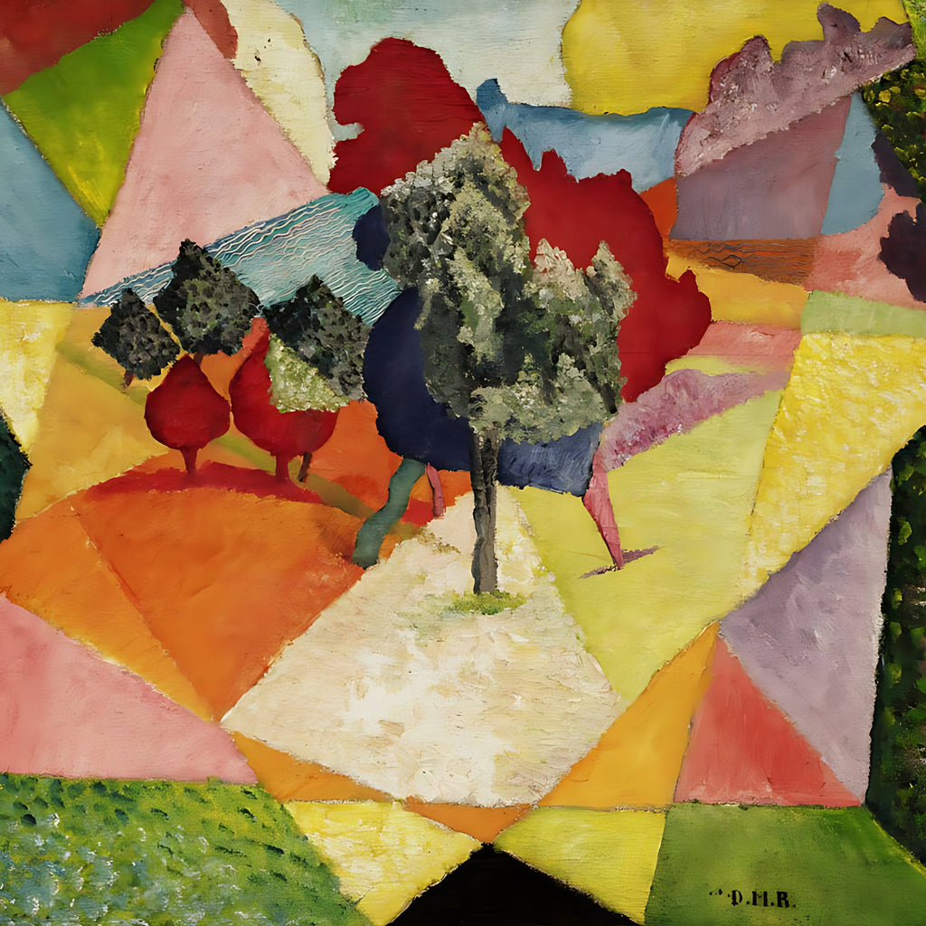 Rivera Cubist Landscape, 1912 by The Poster Archive