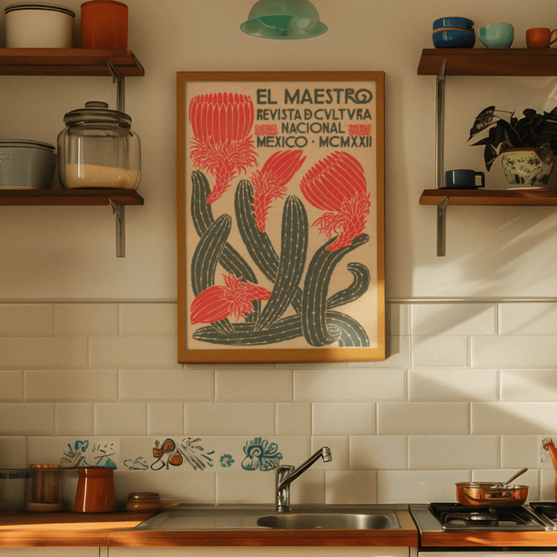 El Maestro #1 Mexican Advertising Poster in Beige, 1922 by The Poster Archive