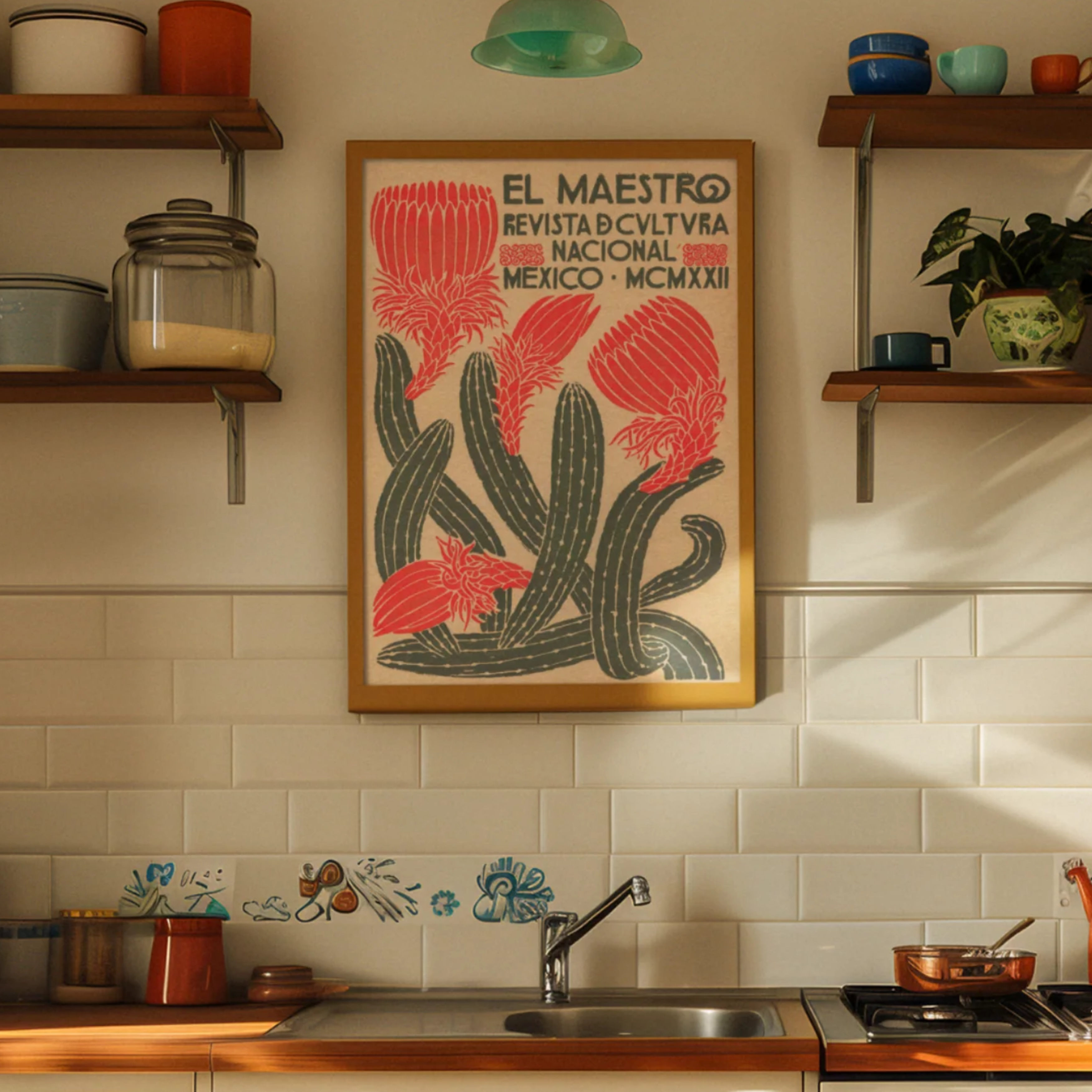 El Maestro #1 Mexican Advertising Poster in Beige, 1922